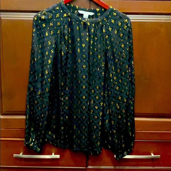 Diane Von Furstenberg Tops - Diane Von Furstenberg blouse size 14